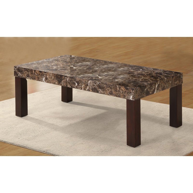 Red Barrel Studio® Mccullum Faux Marbelized Granite Coffee Table